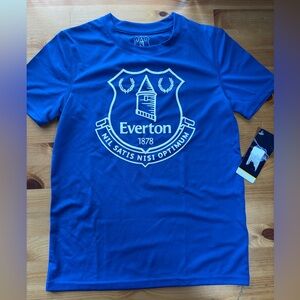 Everton F.C. Soccer Team Youth Blue Dri Fit T-shirt Size 8‎